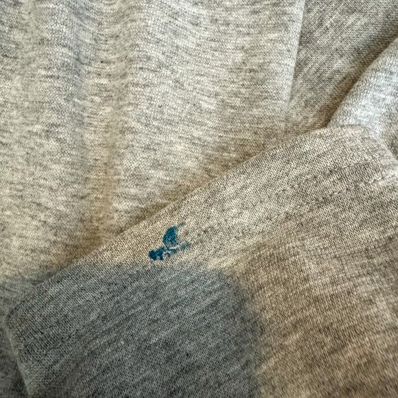 Vintage-Look Cherry Embroidered Hoodie Heather Gray Cropped Y2K Coquette - Picture 4 of 4